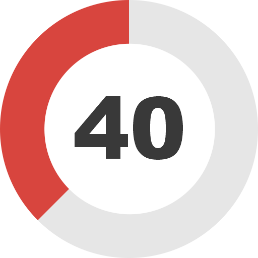 40 Percent PNG Image