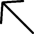 Arrow Thin Top Left Corner