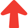 Arrow Top Direction Red