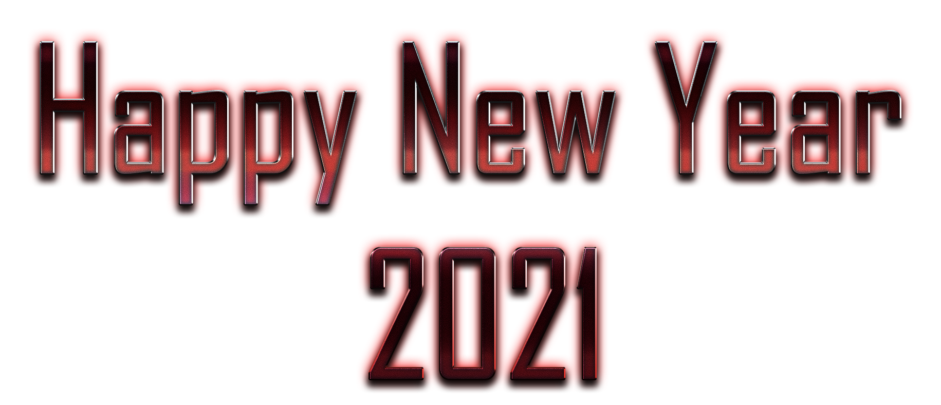 New Year 2021 Happy Decoration PNG Image