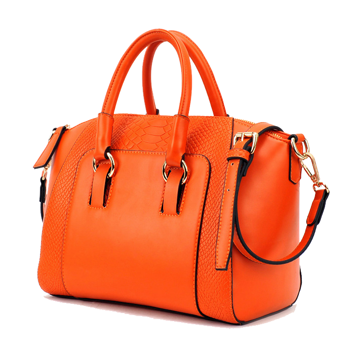 Orange Bag Ladies Free Clipart HD PNG Image