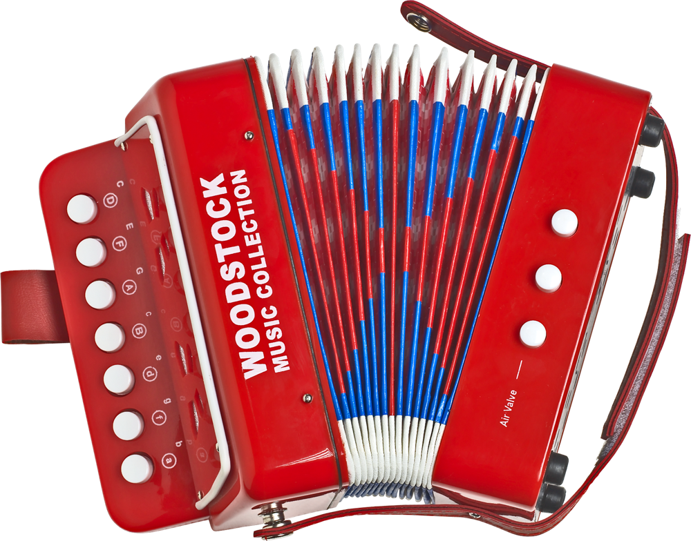 Red Accordion HD Image Free PNG Image
