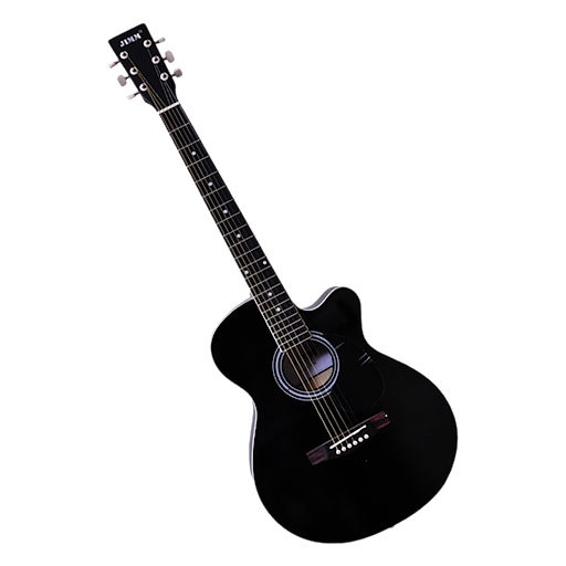 Guitar Acoustic Vector Black PNG Download Free PNG Image