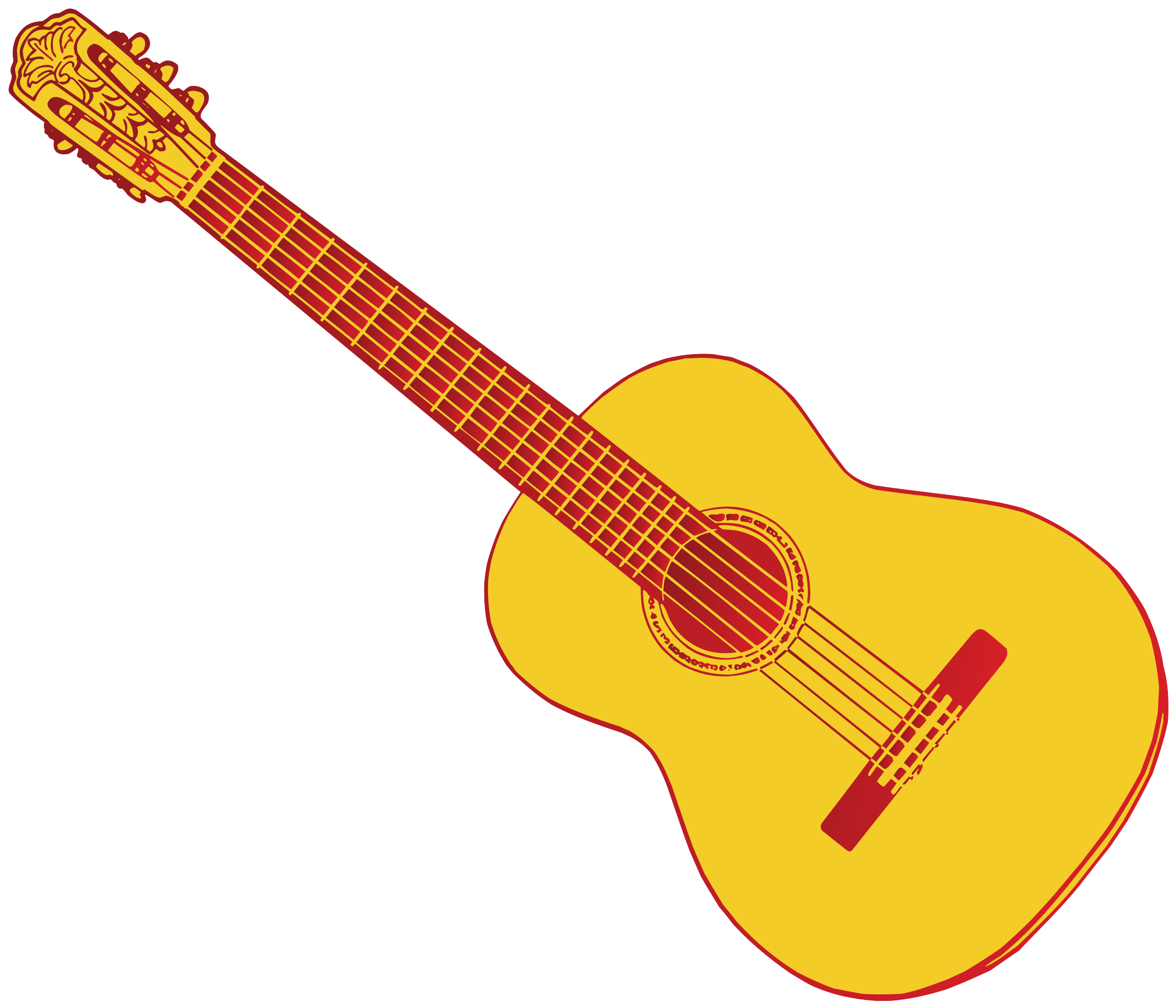 Guitar Acoustic Vector PNG Image High Quality PNG Image