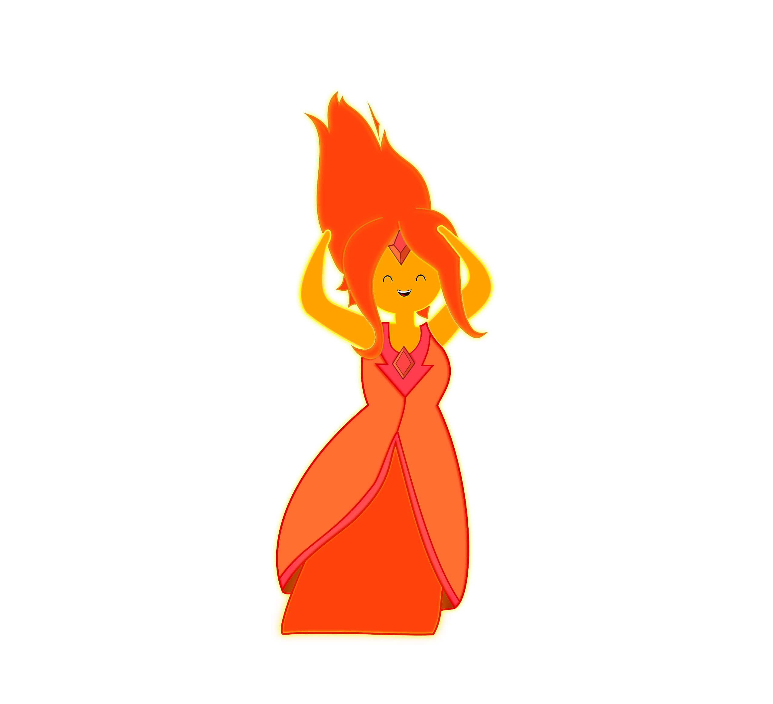 Princess Pic Flame Adventure Time PNG Image