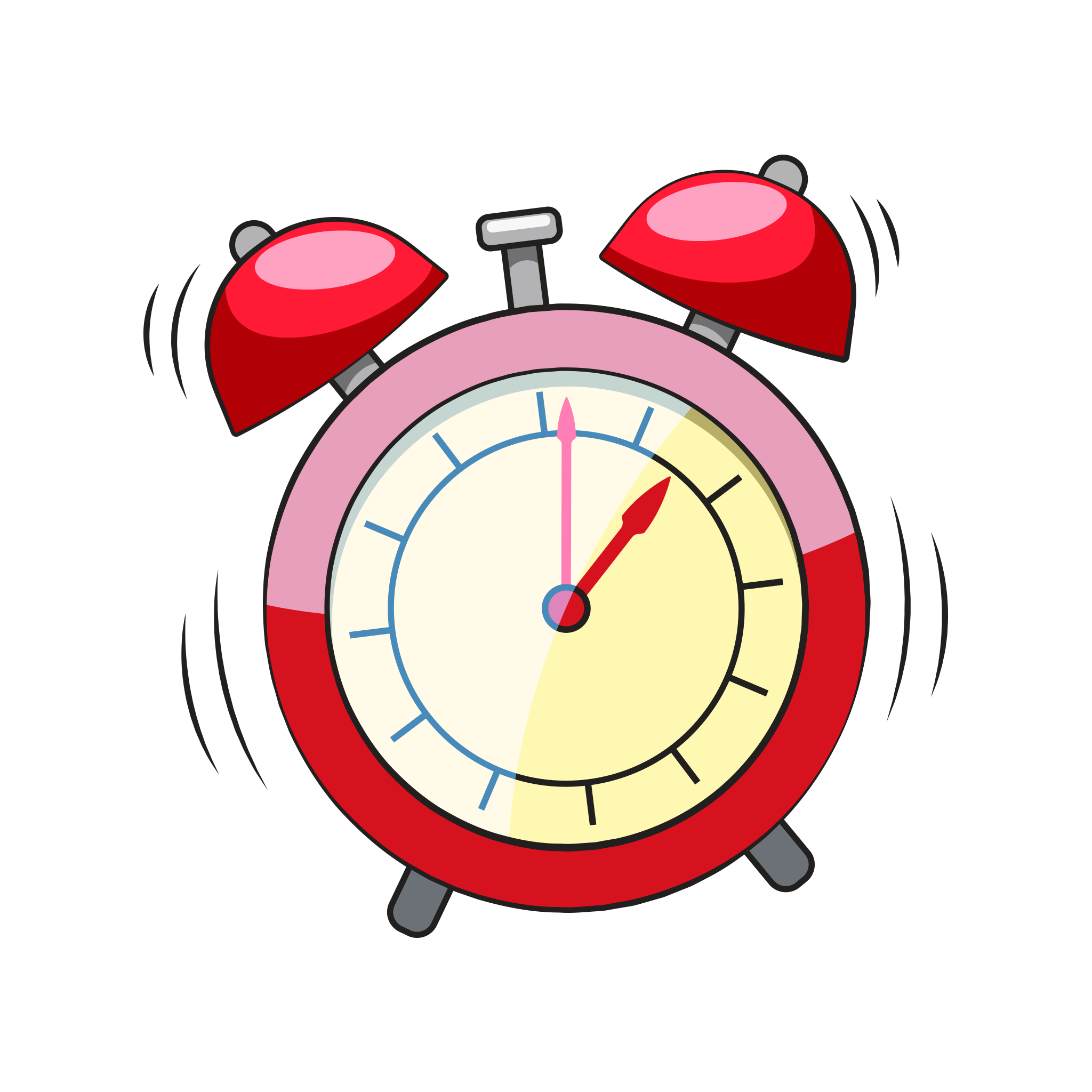 Alarm Red Free Clipart HD PNG Image