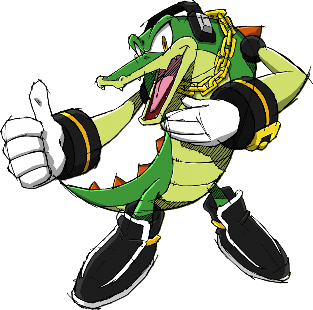 Alligator Sonic Vector Free Clipart HD PNG Image