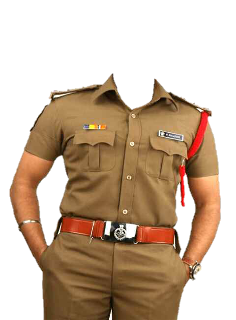 Picture Police Challenging Darshan Indian Officer Star PNG Image