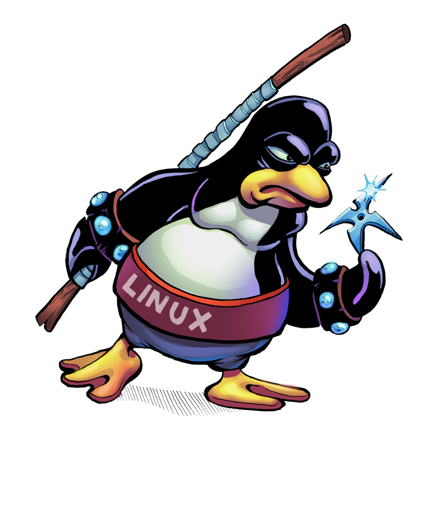 Tux Kernel Systemd Linux Ninja Block PNG Image