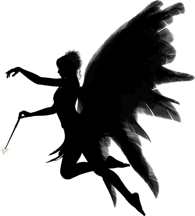 Silhouette Angel Free HD Image PNG Image