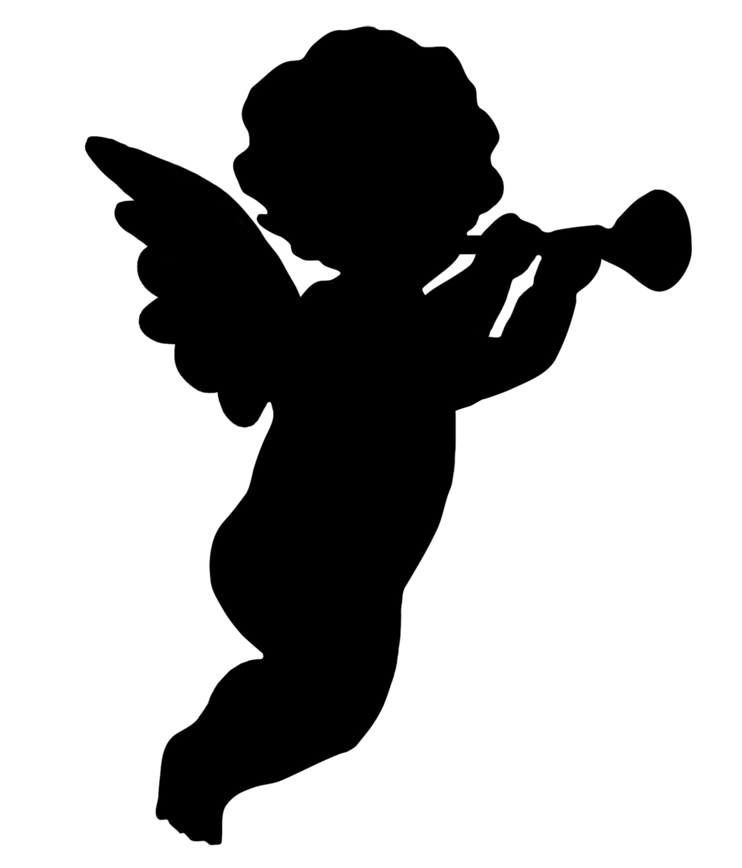 Silhouette Angel Free Download PNG HD PNG Image
