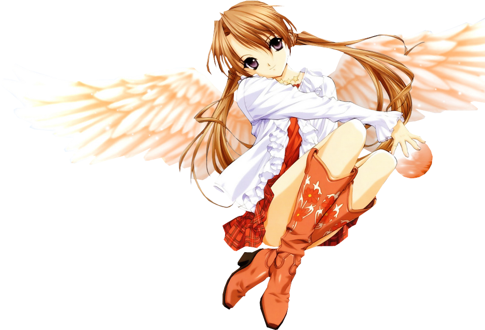 Girl Anime Angel Free HD Image PNG Image
