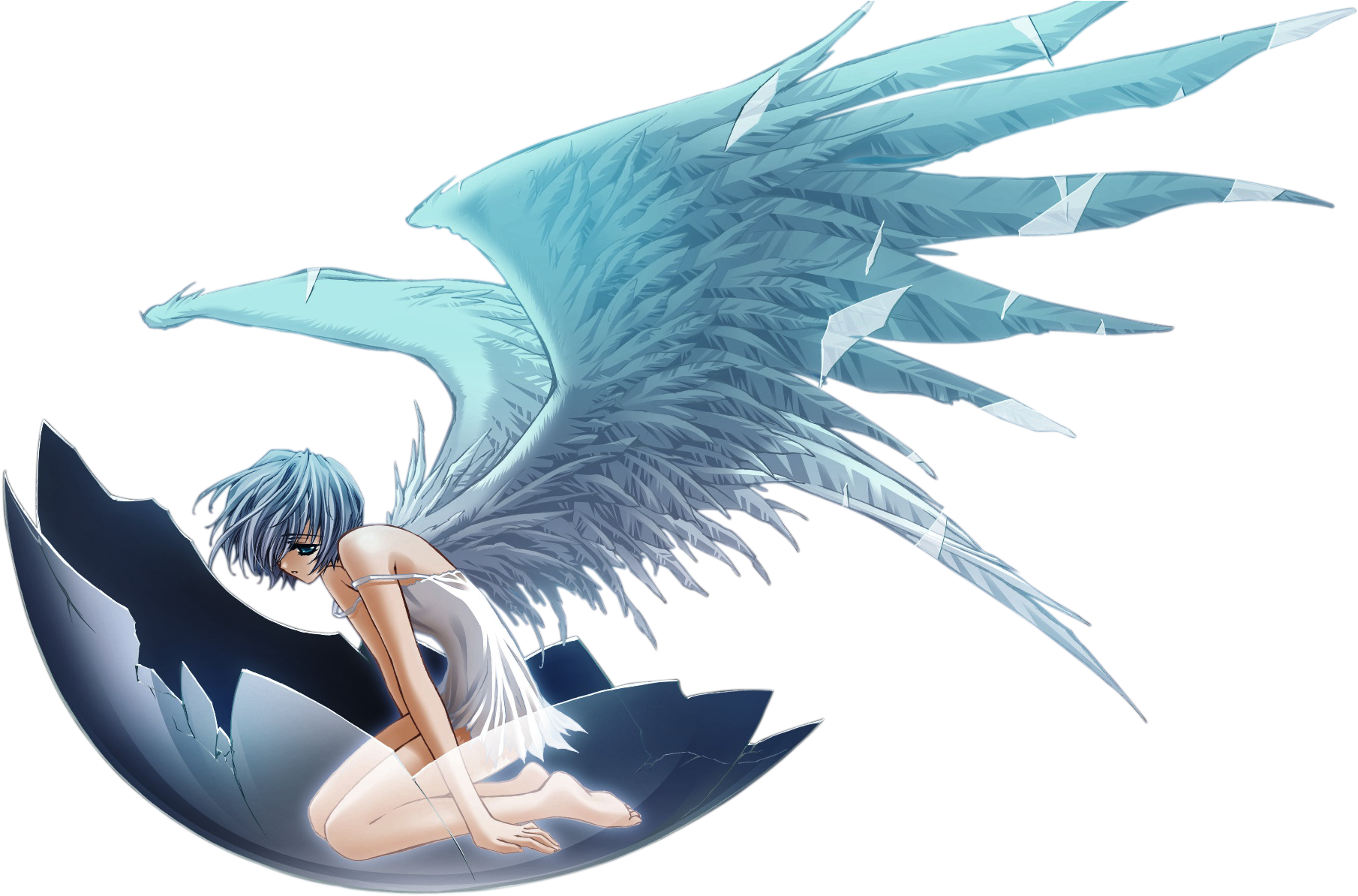 Girl Anime Angel Free Clipart HD PNG Image