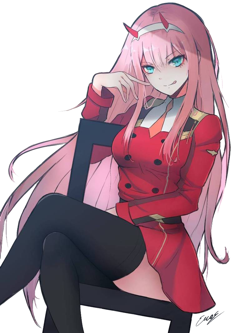 Fanart Zero Two PNG Download Free PNG Image