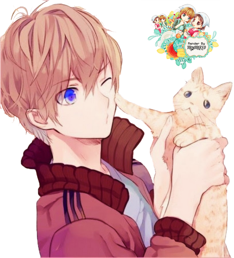 Cute Anime Boy Free PNG HQ Transparent PNG Image