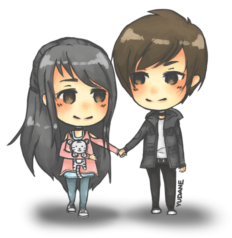 Couple Love Anime Free Clipart HQ PNG Image