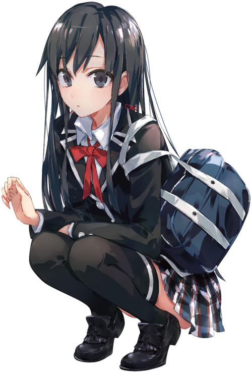 School Anime Girl PNG Image High Quality PNG Image