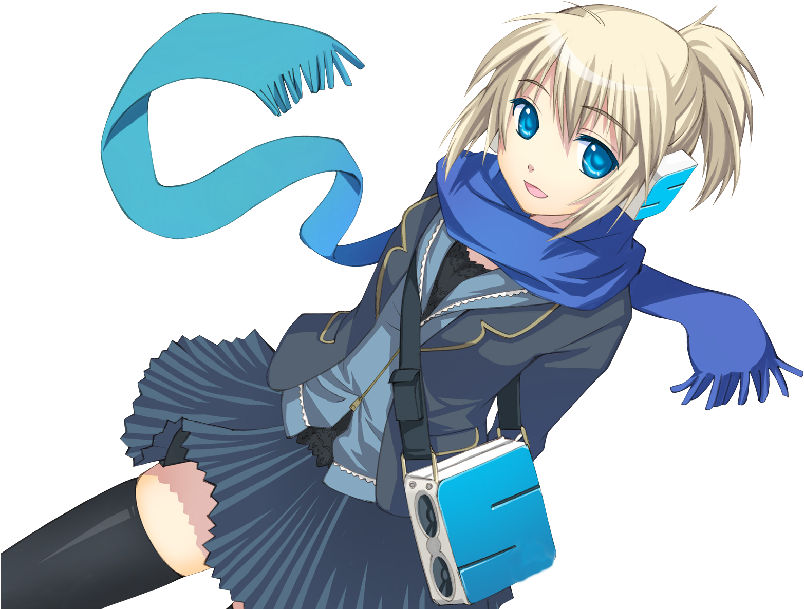 School Anime Girl Free Clipart HQ PNG Image
