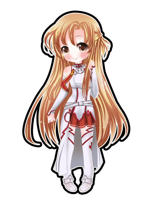 Chibi Picture Asuna Free Clipart HQ PNG Image