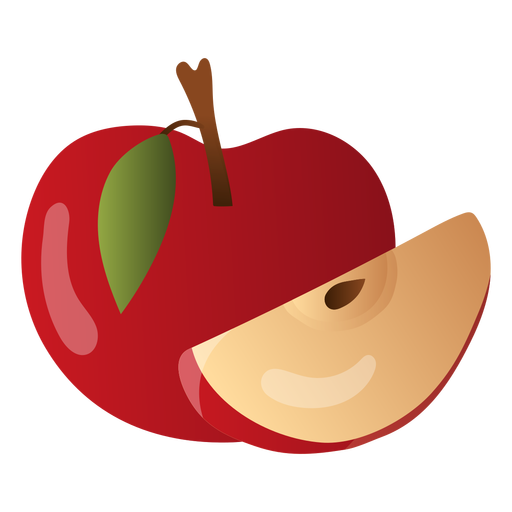 Slice Pic Apple Free Clipart HD PNG Image