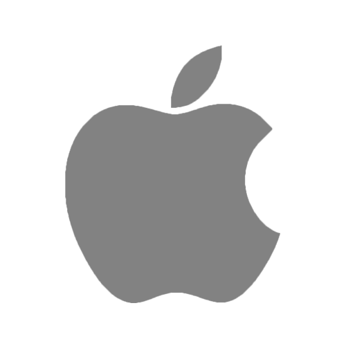 Logo Pic Apple Grey Free HQ Image PNG Image