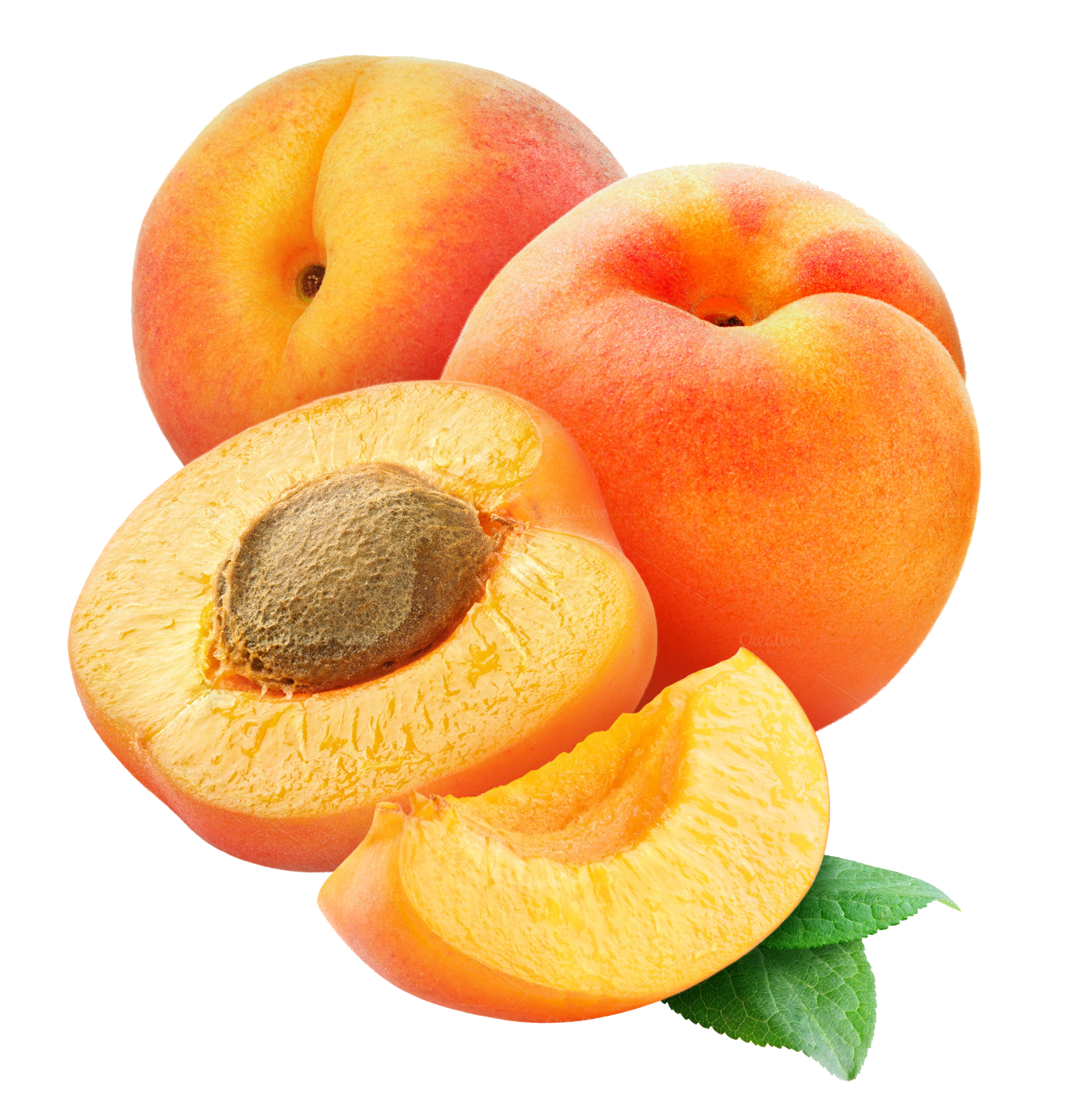 Apricot Fruit Slice Free Download PNG HD PNG Image