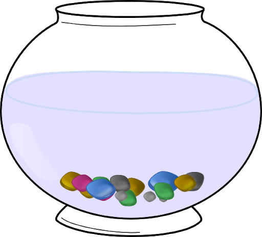 Stones Bowl Fish Vector Tank PNG Image