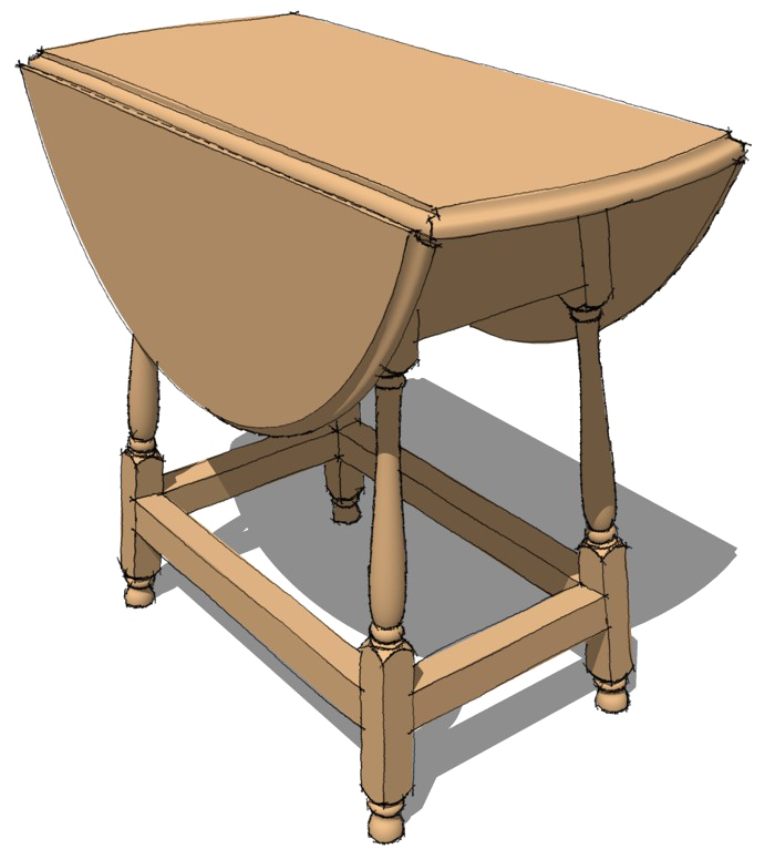 Drop-Leaf Table Image PNG Free Photo PNG Image