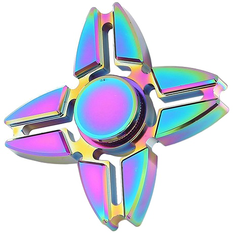 Rainbow Fidget Spinner Free Clipart HQ PNG Image