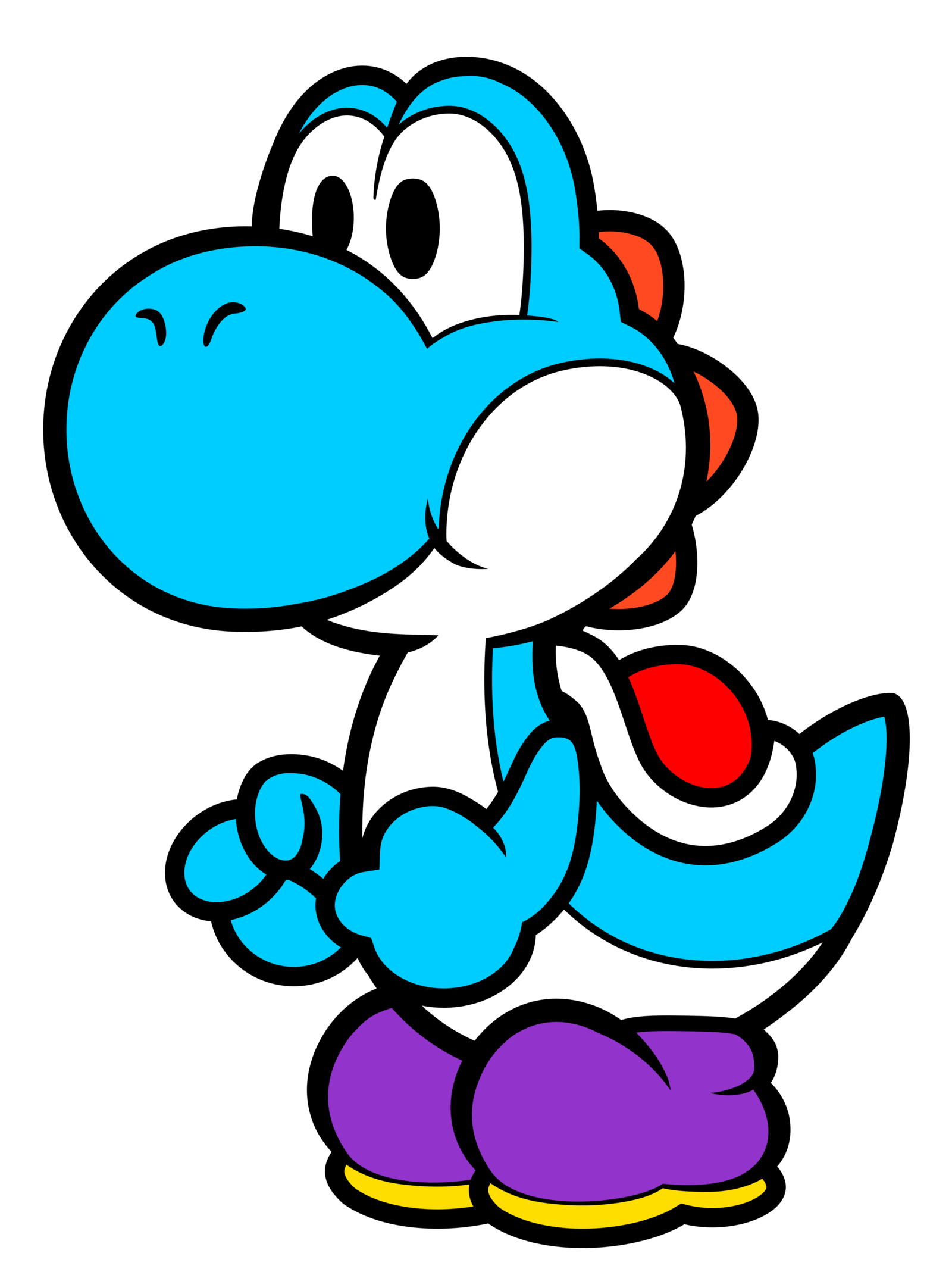 Flower Yoshi Thousandyear Area Door Island Mario PNG Image