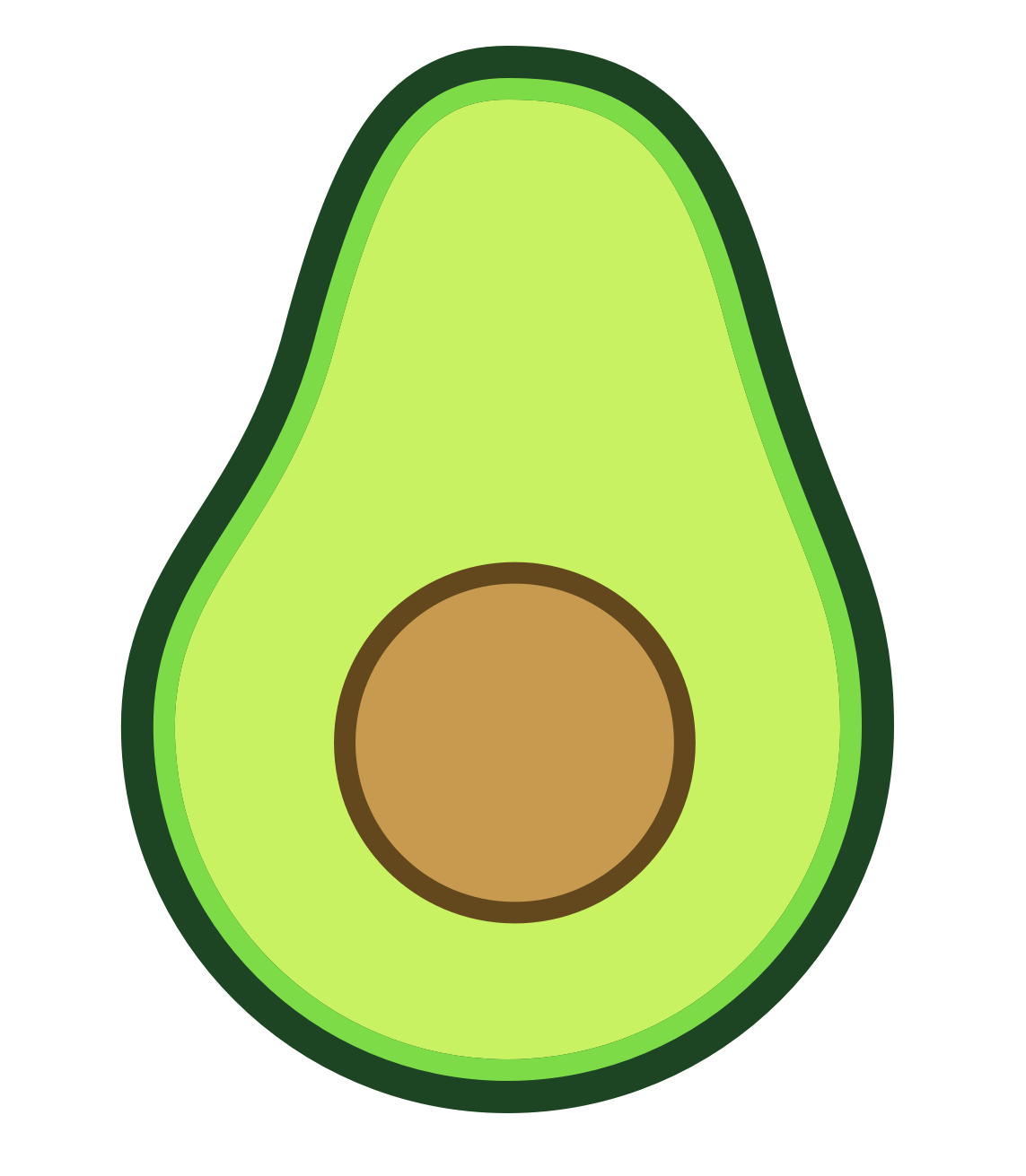 Vector Avocado Free Transparent Image HQ PNG Image