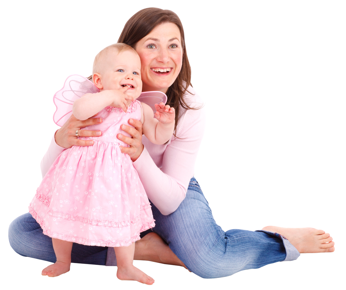 Baby Mother With Happy Free Clipart HQ PNG Image