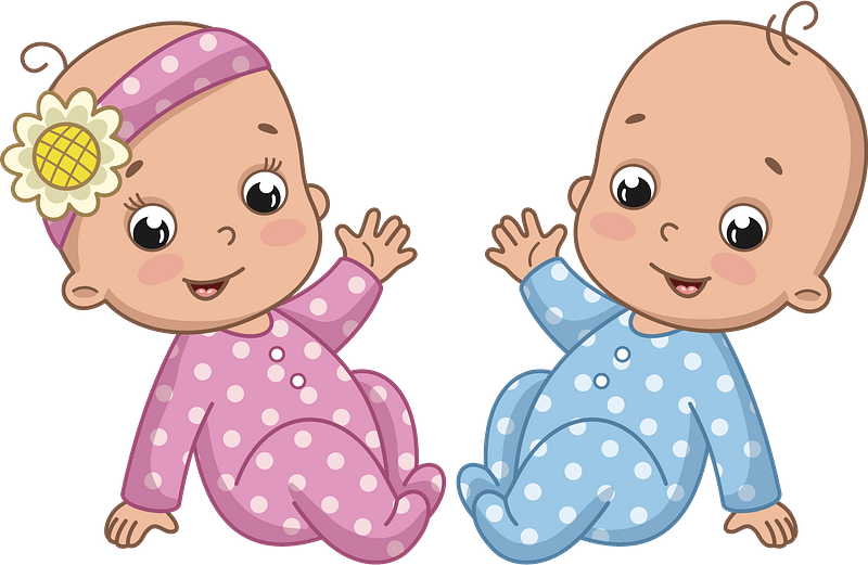 Twin Babies PNG Image High Quality PNG Image