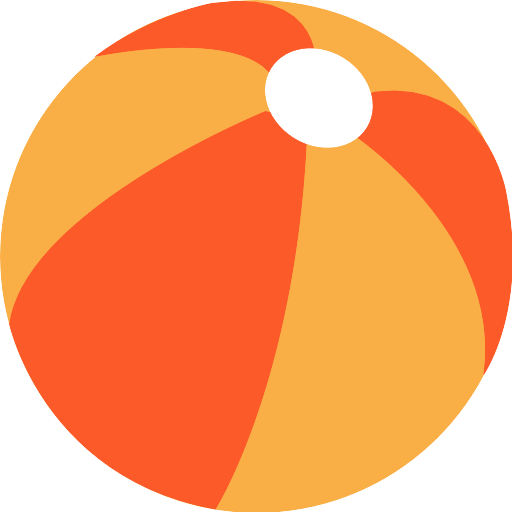 Orange Ball Beach Free HD Image PNG Image