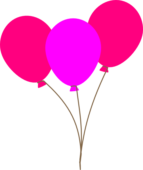 Pink Balloon Vector Free Clipart HQ PNG Image