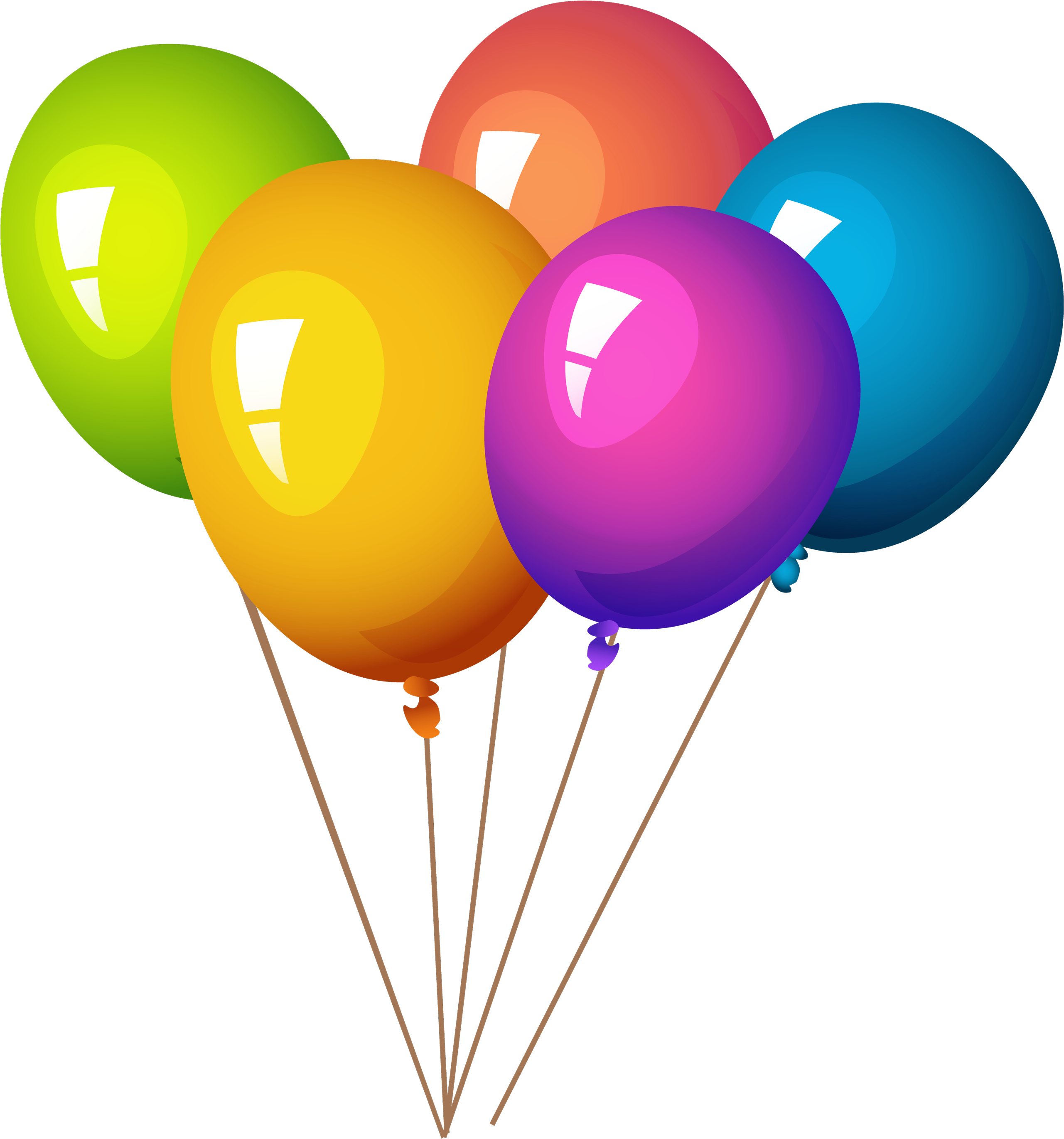 Party Balloon Birthday Bunch Free Clipart HQ PNG Image
