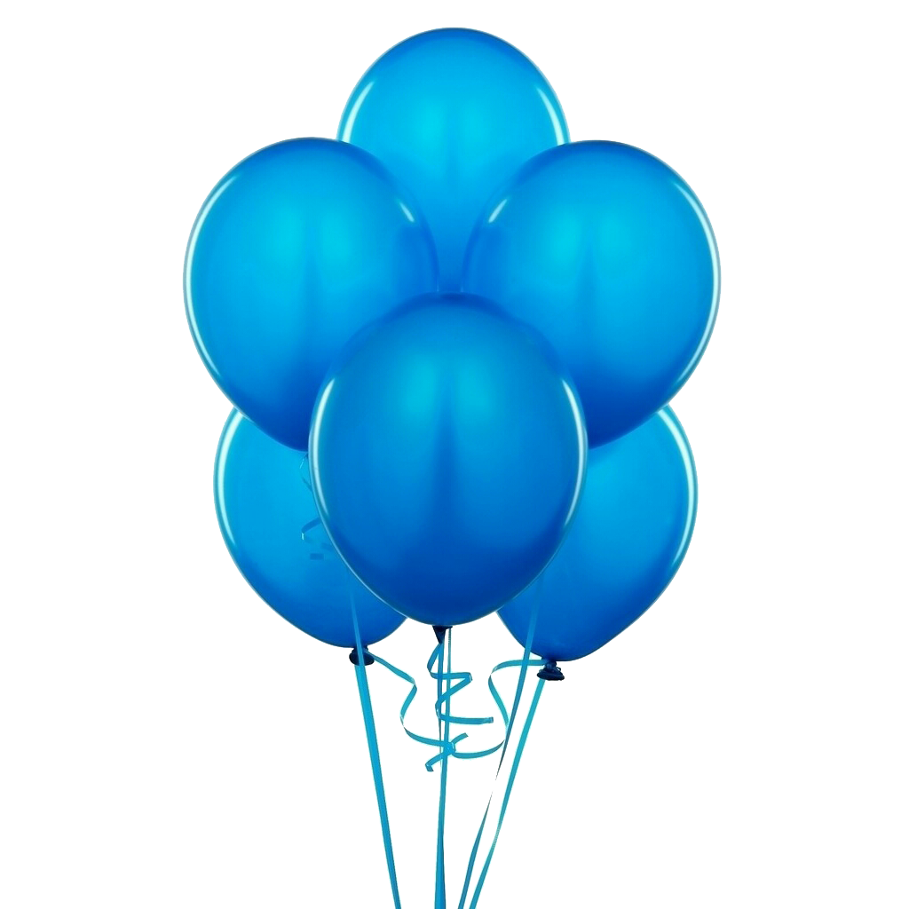 Blue Balloon Bunch Free HQ Image PNG Image