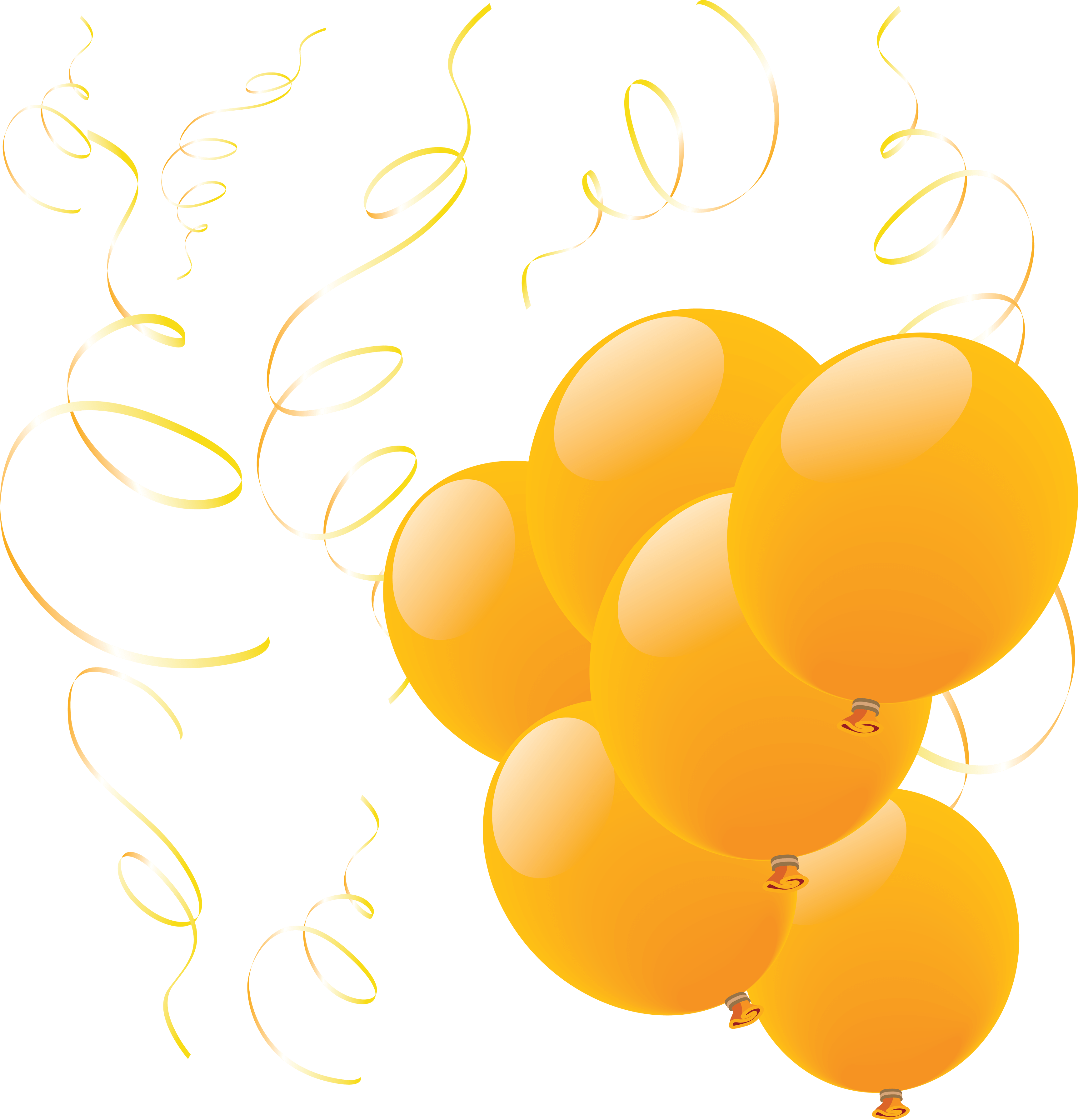 Yellow Balloons Png Image PNG Image