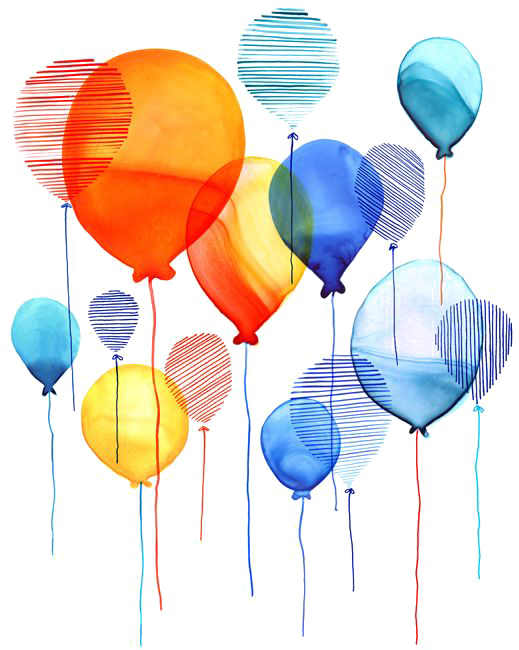 Balloon Free Frame PNG Image
