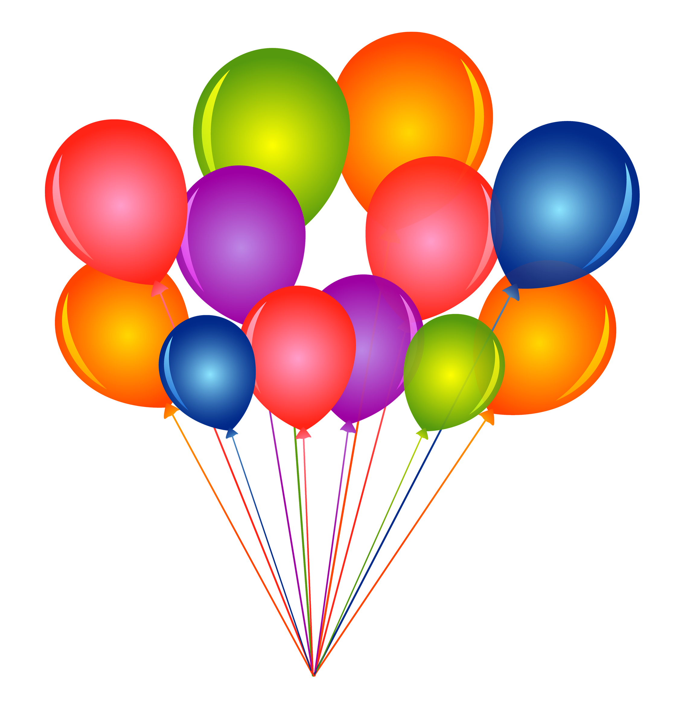 Of Balloons Colorful Bunch Free Download PNG HD PNG Image