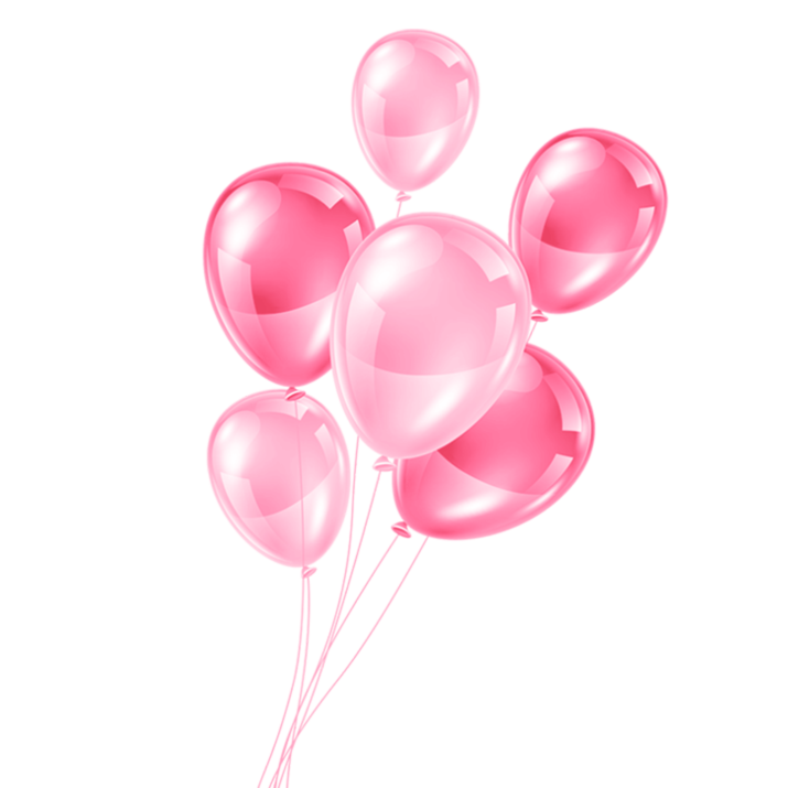 Pink Of Balloons Bunch Free PNG HQ PNG Image
