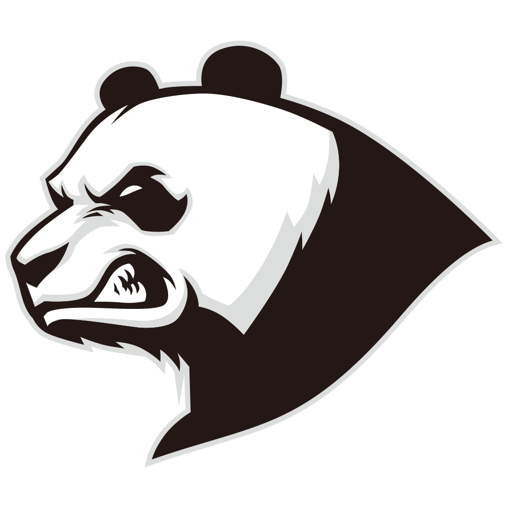 Giant Head Bear Pandas Baby Logo Panda PNG Image
