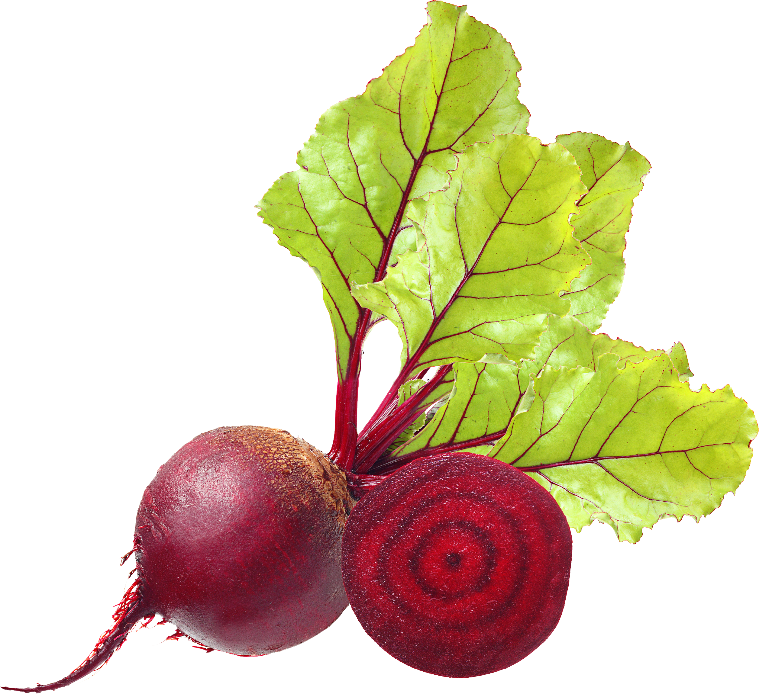 Beetroot Sliced Leaves Green Download HQ PNG Image