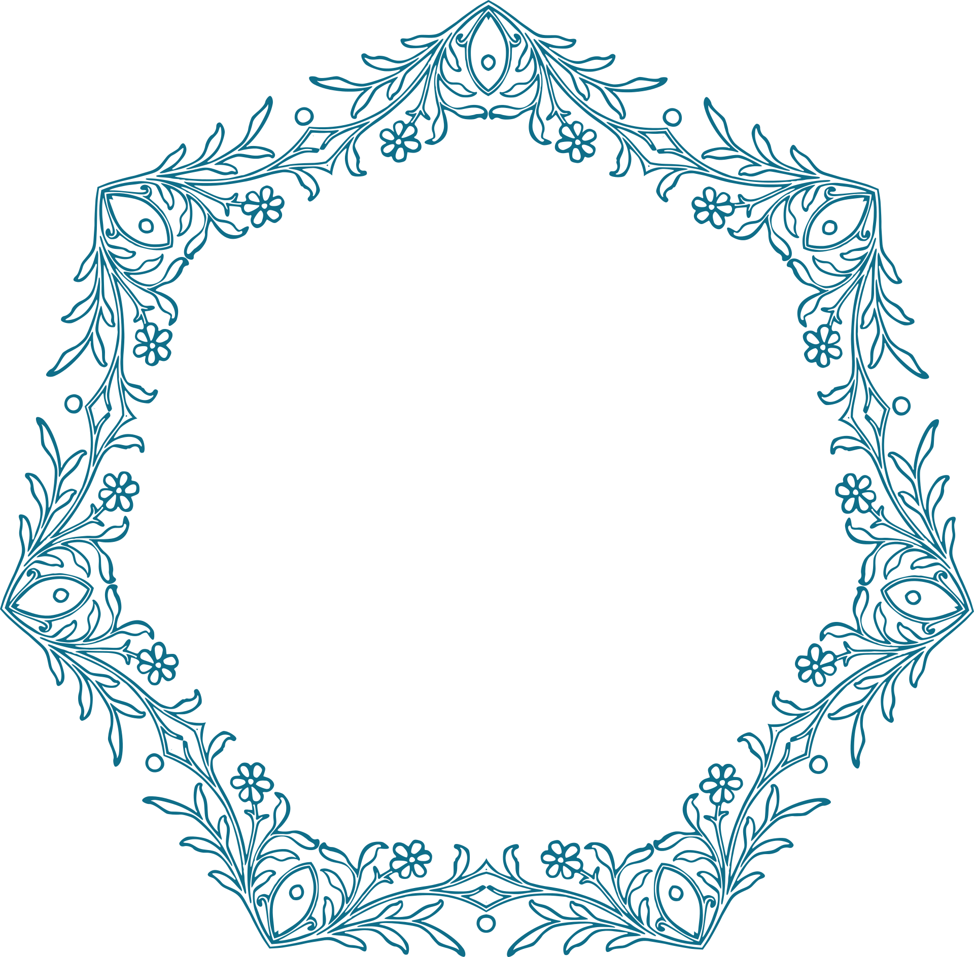 Euclidean Vector Border Flower Pixabay Free HD Image PNG Image