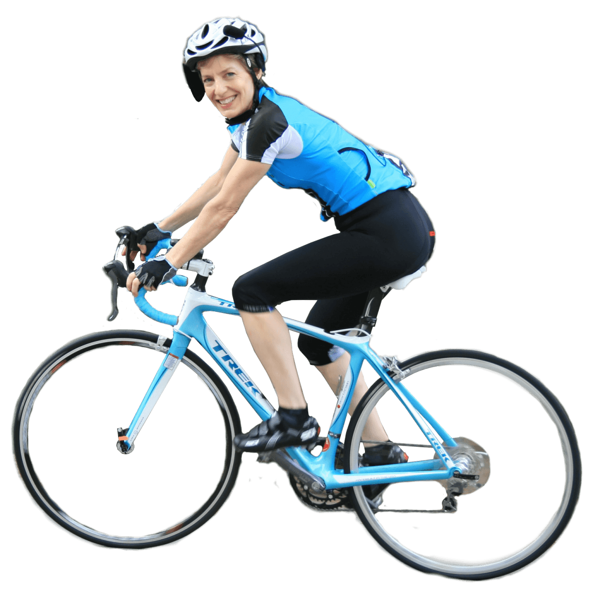 Woman On Bicycle Png Image PNG Image