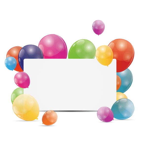 Elements,Balloon,Box Balloon Copywriter Greeting Birthday Card PNG Image