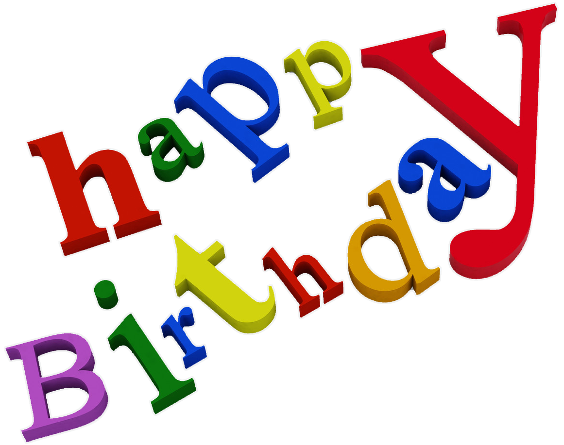 Text Birthday Colorful PNG File HD PNG Image