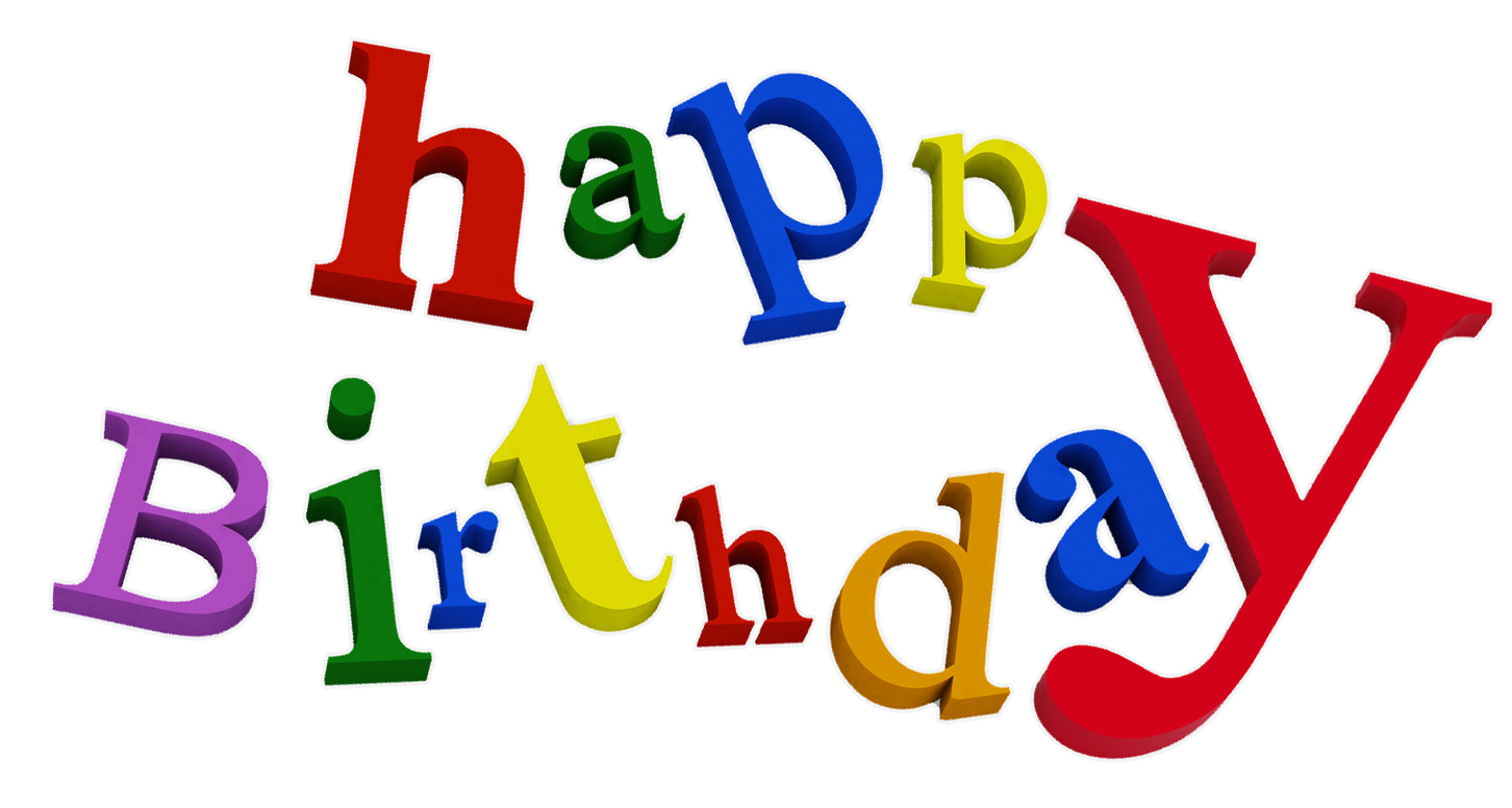 Text Birthday Colorful Happy Free HD Image PNG Image