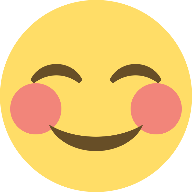 Blushing Emoji Transparent Background PNG Image