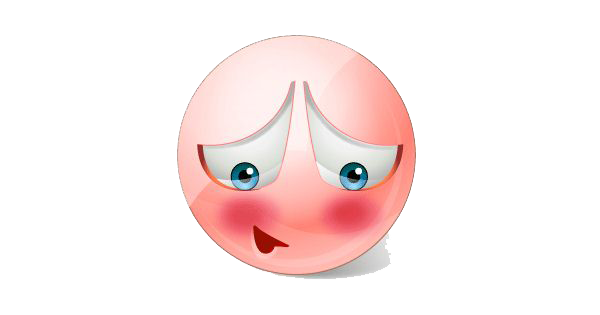 Blushing Emoji Transparent Image PNG Image